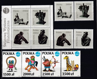 POLONIA 1992 LOT SERII MNH foto