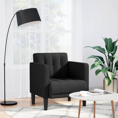 Gossi canapea scaun cu cotiere, negru, 53 cm, textil foto