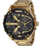 Diesel Mr Daddy 2.0 Ceas Barbătesc 57mm Cronograf cu Baterie cu Brățară Metalică Aurie DZ7333.