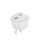 Intrerupator 2 pini ON-OFF 6A 250V alb 18x10mm cu retinere, Oem