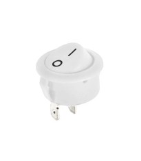 Intrerupator 2 pini ON-OFF 6A 250V alb 18x10mm cu retinere