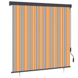 vidaXL Jaluzea tip rulou de exterior, galben și albastru, 160 x 250 cm