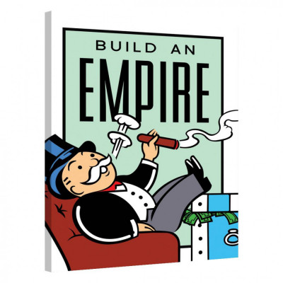 Tablou Canvas, Tablofy, Build An Empire &amp;middot; Monopoly Edition, Printat Digital, 90 &amp;times; 120 cm foto