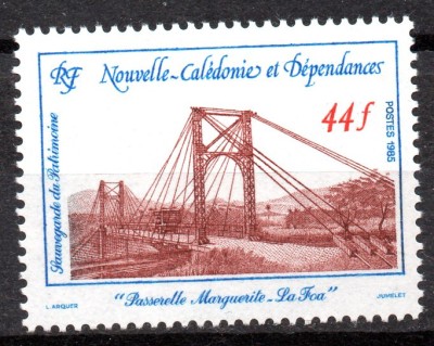 NOUA CALEDONIE 1985, Pod, serie neuzată, MNH foto