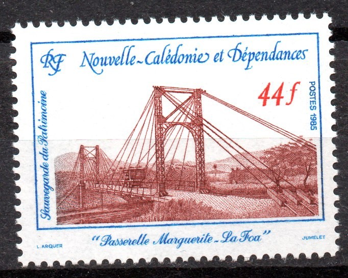 NOUA CALEDONIE 1985, Pod, serie neuzată, MNH