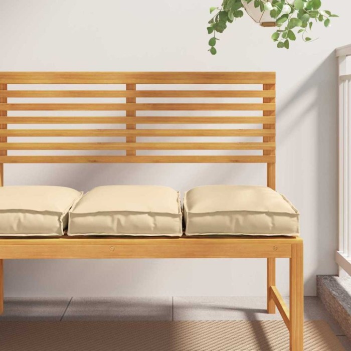 vidaXL Pernă pentru șezut din paleți 2 pcs Bej 40 x 40 x 8 cm