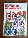 Dictionar Omonime Tudor George, Ed. Ion Creanga 1980, 91 pagini - Carte uzata format mare