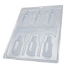 Forma ciocolata bomboane/praline sticluta lichior, 3 parti, 6 cavitati, 72x72x12mm