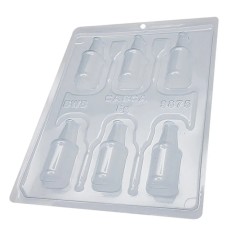 Forma ciocolata bomboane/praline sticluta lichior, 3 parti, 6 cavitati, 72x72x12mm