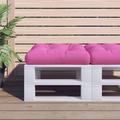 vidaXL Pernă de paleți, roz, 60x60x12 cm, textil 360467 foto
