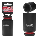 Cheie tubulara de impact in 6 puncte 3 / 4&quot;, 36 mm, Cr-Mo, Tvardy T00213-36