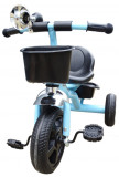 Tricicleta Salamandra Kids cu Pedale, Claxon si Cosulet, Albastru, 12-24 luni, Unisex, Bleumarin