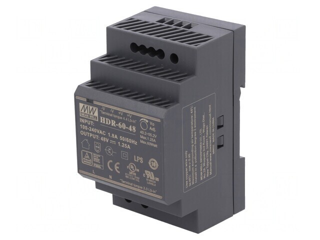 Alimentator șină DIN 60W 48V 1.25A