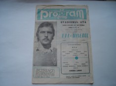 Program UTA Arad - Minerul Lupeni, 12 octombrie 1980/1981