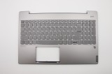 Carcasa superioara cu tastatura palmrest Laptop, Lenovo, IdeaPad S540-15IWL GTX Type 81SW, 5CB0U43615, HQ20900712000, Mineral Grey, iluminata, layout