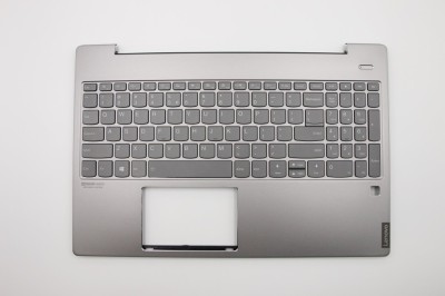 Carcasa superioara cu tastatura palmrest Laptop, Lenovo, IdeaPad S540-15IWL GTX Type 81SW, 5CB0U43615, HQ20900712000, Mineral Grey, iluminata, layout foto