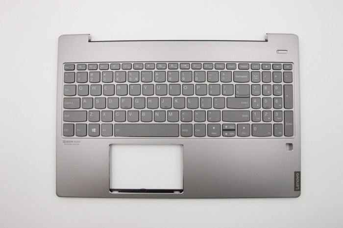 Carcasa superioara cu tastatura palmrest Laptop, Lenovo, IdeaPad S540-15IWL GTX Type 81SW, 5CB0U43615, HQ20900712000, Mineral Grey, iluminata, layout