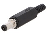 Conector alimentare DC mufe mamă 5,5/2,1mm cu manşon 9,5mm