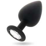 Intense Anal Toys-Shelki L Plug Anal Negru-Silicon, Waterproof