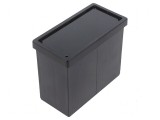 Carcasă ABS neagră pentru panou X 93,6mm Y 75,2mm Z 46,2mm, MASZCZYK