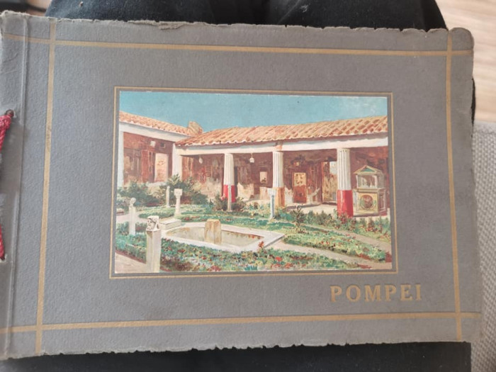 Pompei, album 20 de reproduceri, interbelic, editor italian Richter&amp;co Napoli