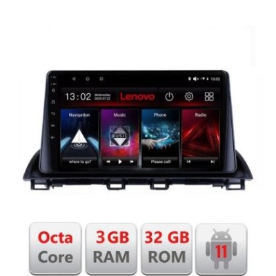 Navigatie Mazda 3 2014-2019 D-463 Octa Core cu Android Radio Bluetooth Internet GPS WIFI DSP 3+32 GB 4G KIT-463 LENOVO LITE CarStore Technology foto