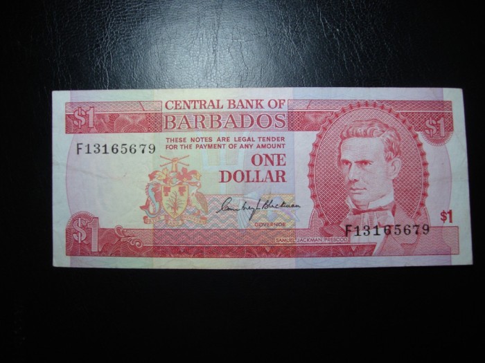 BARBADOS 1 DOLAR 1973 SUPERBA