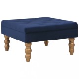 VidaXL Taburet, bleumarin, 60x60x36 cm, catifea