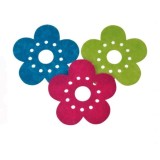 Set 10 floricele din fetru pentru activitati crafts