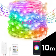 Sir de lumina inteligenta - USB - 66 LED-uri RGB - 10 m - Bluetooth Best CarHome