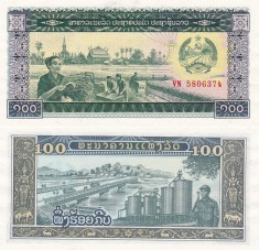 Laos 100 Kip 1979 UNC foto