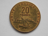 20 FRANCS 1982 DJIBOUTI