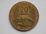 20 FRANCS 1982 DJIBOUTI, Africa