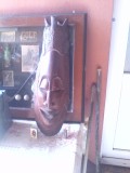 Masca veche Arta Africana Sculptura in Lemn