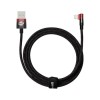 Cablu Baseus MVP 2 Elbow , USB/Lightning, Quick Charge, 2.4A, 2m, Rosu