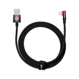 Cablu Baseus MVP 2 Elbow , USB/Lightning, Quick Charge, 2.4A, 2m, Rosu