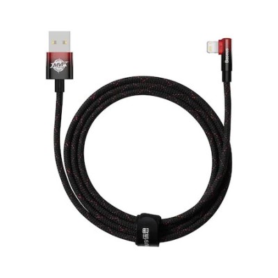 Cablu Baseus MVP 2 Elbow , USB/Lightning, Quick Charge, 2.4A, 2m, Rosu foto