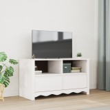 vidaXL Dulap TV &quot;DRAMMEN&quot;, alb, 99x43x55 cm, lemn masiv de pin