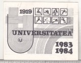 bnk cld Calendar de buzunar - 1984 - Universitatea Cluj Napoca
