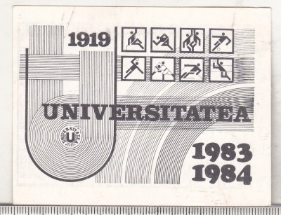 bnk cld Calendar de buzunar - 1984 - Universitatea Cluj Napoca foto