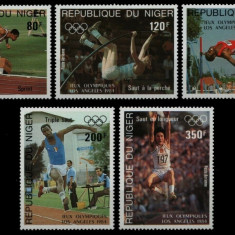 Niger 1984 - Jocurile Olimpice Los Angeles, serie neuzata