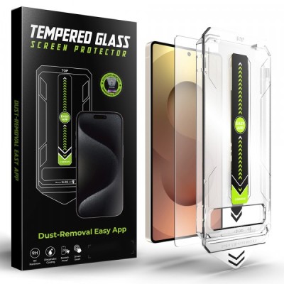 Folie de protectie Ecran Techsuit TitanGlass CrystalHD pentru Samsung Galaxy S25 Ultra S938, Sticla Securizata, Full Glue foto