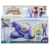 Spidey prietenii extraordinari set masinuta si figurina ghost spider, Hasbro
