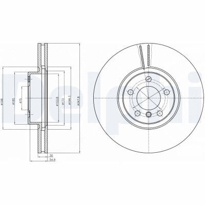 DELPHI BG9063C Disc frana foto