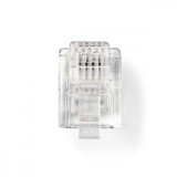 Set conectori RJ11 tata transparent 10buc NEDIS