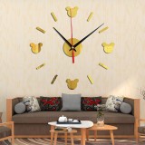 Cumpara ieftin Ceas Decorativ Sticker, Petru Copii, Rotund, Cu Ursuleti, 400 mm x 400 mm