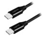 Cablu USB 2.0 USB C 0.3m Negru PVC, Logilink