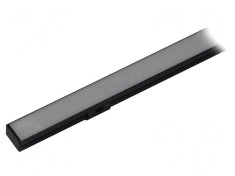 Profil Aluminiu Negru 2m pentru Module LED 16mm