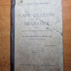carte de citire si gramatica-pentru clasa a 2-a secundara(clasa a 6-a)-anul 1911