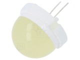 LED Galbenă 20mm 650-3000mcd 120&deg; Convexă